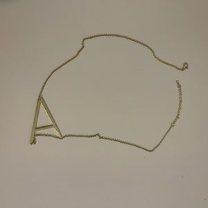 Anthropologie “A” necklace